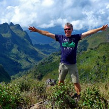 Alfred on the summit of 2192 meters Doi Luang Chiang Dao which is the 3rd highest peak of Thailand